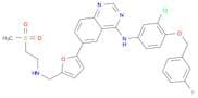 N-{3-chloro-4-[(3-fluorophenyl)methoxy]phenyl}-6-(5-{[(2-methanesulfonylethyl)amino]methyl}furan-2…