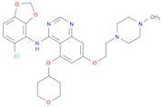 N-(5-Chloro-1,3-benzodioxol-4-yl)-7-[2-(4-methyl-1-piperazinyl)ethoxy]-5-[(tetrahydro-2H-pyran-4-y…