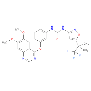 Urea, N-[3-[(6,7-dimethoxy-4-quinazolinyl)oxy]phenyl]-N-[5-(2,2,2-trifluoro-1,1-dimethylethyl)-3-i…