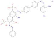 4-Amino-3-((4'-((2,4-diaminophenyl)diazenyl)-[1,1'-biphenyl]-4-yl)diazenyl)-5-hydroxy-6-(phenyldia…