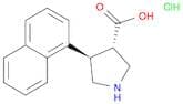 3-Pyrrolidinecarboxylic acid, 4-(1-naphthalenyl)-, hydrochloride (1:1), (3S,4R)