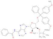 N-Benzoyl-5'-O-[bis(4-methoxyphenyl)phenylmethyl]-3'-O-[(1,1-dimethylethyl)dimethylsilyl]adenosine