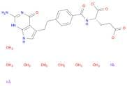 L-Glutamic acid, N-[4-[2-(2-amino-4,7-dihydro-4-oxo-1H-pyrrolo[2,3-d]pyrimidin-5-yl)ethyl]benzoyl]…