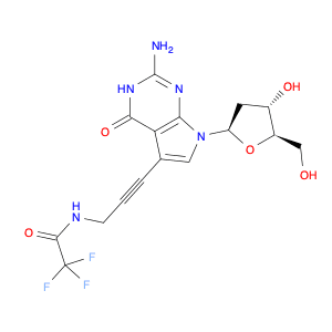 N-[3-[2-Amino-7-(2-deoxy-β-D-erythro-pentofuranosyl)-4,7-dihydro-4-oxo-3H-pyrrolo[2,3-d]pyrimidin-…