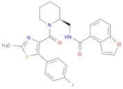 N-[[(2S)-1-[[5-(4-Fluorophenyl)-2-methyl-4-thiazolyl]carbonyl]-2-piperidinyl]methyl]-4-benzofuranc…