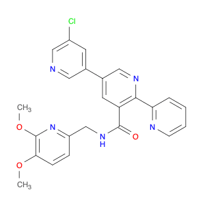 5''-Chloro-N-[(5,6-dimethoxypyridin-2-yl)methyl]-2,2':5',3''-terpyridine-3'-carboxamide
