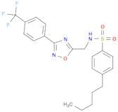 4-pentyl-N-({3-[4-(trifluoromethyl)phenyl]-1,2,4-oxadiazol-5-yl}methyl)benzene-1-sulfonamide
