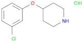 4-(3-Chlorophenoxy)piperidine, HCl