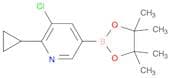 3-chloro-2-cyclopropyl-5-(tetramethyl-1,3,2-dioxaborolan-2-yl)pyridine