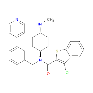 3-Chloro-N-[trans-4-(methylamino)cyclohexyl]-N-[[3-(4-pyridinyl)phenyl]methyl]benzo[b]thiophene-2-…