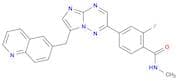 2-Fluoro-N-methyl-4-[7-(6-quinolinylmethyl)imidazo[1,2-b][1,2,4]triazin-2-yl]benzamide