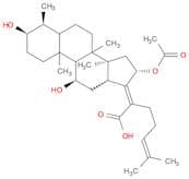 (3α,4α,8α,9β,11α,13α,14β,16β,17Z)-16-(Acetyloxy)-3,11-dihydroxy-29-nordammara-17(20),24-dien-21-oi…
