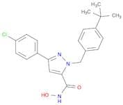 3-(4-Chlorophenyl)-1-[[4-(1,1-dimethylethyl)phenyl]methyl]-N-hydroxy-1H-pyrazole-5-carboxamide