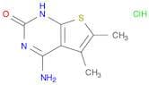 4-amino-5,6-dimethyl-1H,2H-thieno[2,3-d]pyrimidin-2-one hydrochloride