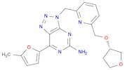 7-(5-Methyl-2-furanyl)-3-[[6-[[[(3S)-tetrahydro-3-furanyl]oxy]methyl]-2-pyridinyl]methyl]-3H-1,2,3…