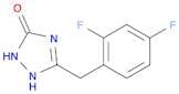 5-[(2,4-difluorophenyl)methyl]-2,3-dihydro-1H-1,2,4-triazol-3-one