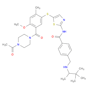 N-(5-((5-(4-Acetylpiperazine-1-carbonyl)-4-methoxy-2-methylphenyl)thio)thiazol-2-yl)-4-(((3,3-dime…