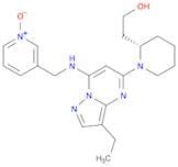 (2S)-1-[3-Ethyl-7-[[(1-oxido-3-pyridinyl)methyl]amino]pyrazolo[1,5-a]pyrimidin-5-yl]-2-piperidinee…