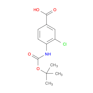 3-Chloro-4-[[(1,1-dimethylethoxy)carbonyl]amino]benzoic acid