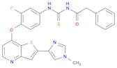 N-[[[3-Fluoro-4-[[2-(1-methyl-1H-imidazol-4-yl)thieno[3,2-b]pyridin-7-yl]oxy]phenyl]amino]thioxome…