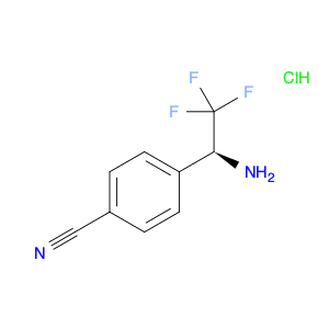 4-[(1S)-1-amino-2,2,2-trifluoroethyl]benzonitrile hydrochloride