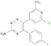 1,2,4-Triazin-3-amine, 6-(2-chloro-6-methyl-4-pyridinyl)-5-(4-fluorophenyl)-