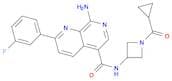 8-Amino-N-[1-(cyclopropylcarbonyl)-3-azetidinyl]-2-(3-fluorophenyl)-1,7-naphthyridine-5-carboxamide