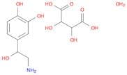 4-[(1R)-2-amino-1-hydroxyethyl]-1,2-benzenediol bitartrate monohydrate