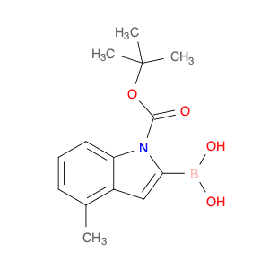 1-BOC-4-methylindole-2-boronic acid