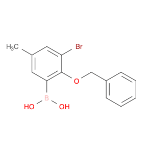 2-Benzyloxy-3-bromo-5-methylphenylboronic acid