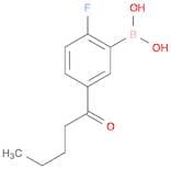 2-Fluoro-5-pentanoylphenylboronic acid
