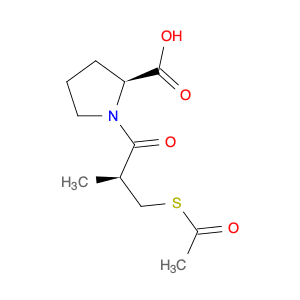 (S)-1-((S)-3-(Acetylthio)-2-methylpropanoyl)pyrrolidine-2-carboxylic acid