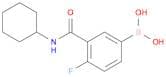 3-(Cyclohexylcarbamoyl)-4-fluorophenylboronic acid