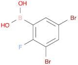 3,5-Dibromo-2-fluorophenylboronic acid