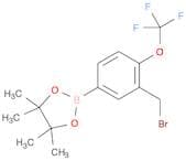 (3-Bromomethyl-4-trifluoromethoxyphenylboronic acid, pinacol ester