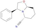 (3S,5R,8AS)-(+)-HEXAHYDRO-3-PHENYL-5H-OXAZOLO[3,2-A]PYRIDINE-5-CARBONITRILE