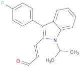 2-​Propenal, 3-​[3-​(4-​fluorophenyl)​-​1-​(1-​methylethyl)​-​1H-​indol-​2-​yl]​-​, (2E)​-