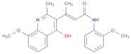 (E)-3-(4-Hydroxy-8-methoxy-2-methylquinolin-3-yl)-N-(2-methoxyphenyl)but-2-enamide