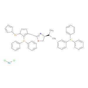 (S)-2-[(SP)-2-(Diphenylphosphino)ferrocenyl]-4-isopropyl-2-oxazoline triphenylphosphine ruthenium(…