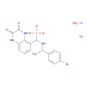 [[[(1S)-1-(4-Bromophenyl)ethyl]amino](1,2,3,4-tetrahydro-2,3-dioxo-5-quinoxalinyl)methyl]phosphoni…