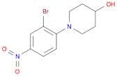 1-(2-Bromo-4-nitrophenyl)-4-hydroxypiperidine