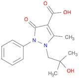 1-(2-Hydroxy-2-methylpropyl)-5-methyl-3-oxo-2-phenyl-2,3-dihydropyrazole-4-carboxylic acid