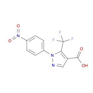 1-(4-Nitrophenyl)-5-(trifluoromethyl)pyrazole-4-carboxylic acid
