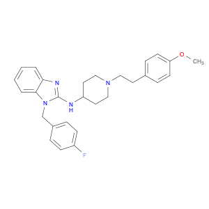 1-[(4-Fluorophenyl)methyl]-N-[1-[2-(4-methoxyphenyl)ethyl]-4-piperidinyl]-1H-benzimidazol-2-amine