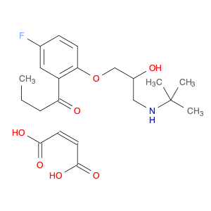 1-[5-FLUORO-2-[2-HYDROXY-3-(TERT-BUTYLAMINO)PROPOXY]PHENYL]BUTAN-1-ONE MALEATE