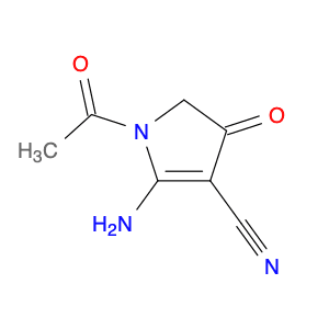 1-Acetyl-2-amino-4,5-dihydro-4-oxo-1H-pyrrole-3-carbonitrile