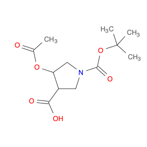 4-Acetoxy-1-(tert-butoxycarbonyl)pyrrolidine-3-carboxylic acid