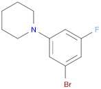 1-Bromo-3-fluoro-5-piperidinobenzene
