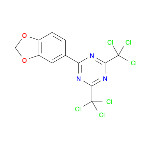 2-(3,4-Methylenedioxyphenyl)-4,6-Bis(Trichloromethyl)-1,3,5-Triazine