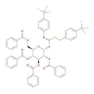 2,3,4,6-Tetra-o-benzoyl-α-d-glucopyranosyl p-trifluoromethylbenzylthio-n-(p-trifluoromethylphenyl)…